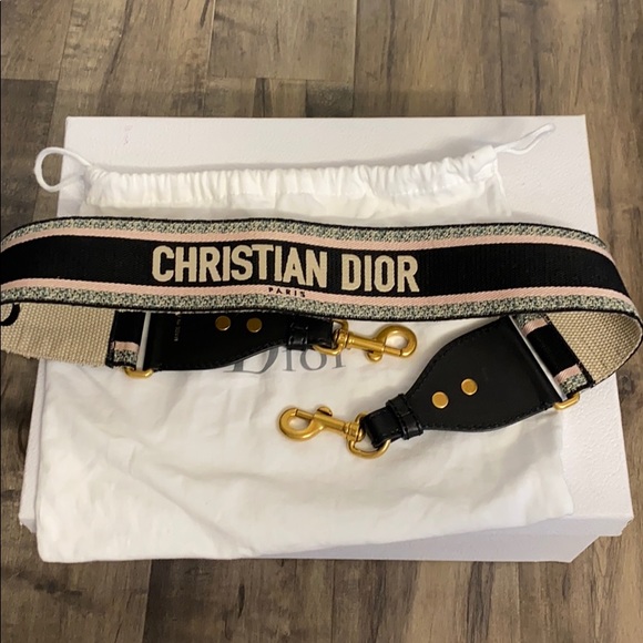 SOLD Christian Dior Cross body strap Rose - Picture 1 of 3